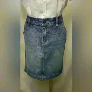 Merona Women's Blue Denim A-Line Skirt Size 6
